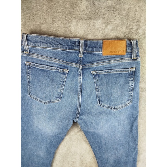 Ash & Erie Straight Leg Jeans Mens 31x28 Blue Stretch Denim Medium Wash - Picture 8 of 14